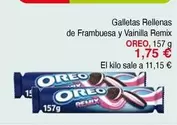 Oferta de Oreo - Galletas Rellenas De Frambuesa Y Vainilla Remix por 1,75€ en Masymas