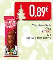 Oferta de Nestlé - Chocolatina Santa Claus por 0,89€ en Masymas