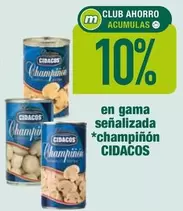 Oferta de Cidacos - En Gama Señalizada Champinon en Masymas