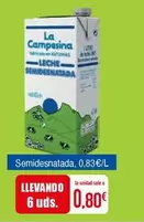 Oferta de Semidesnatada por 0,8€ en Masymas