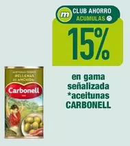 Oferta de Carbonell - En Gama Señalizada Aceitunas en Masymas