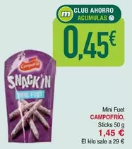 Oferta de Campofrío - Mini Fuet Sticks por 0,45€ en Masymas