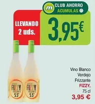 Oferta de Fizzy - Vino Blanco Verdejo Frizzante por 3,95€ en Masymas