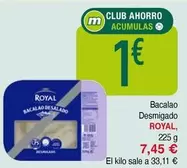 Oferta de Royal - Bacalao Desmigado por 7,45€ en Masymas