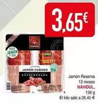 Oferta de Navidul - Jamon Reserva 12 Meses por 3,65€ en Masymas