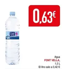 Oferta de Font Vella - Agua por 0,63€ en Masymas