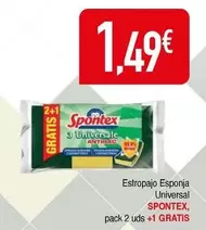 Oferta de Spontex - Estropajo Esponja Universal por 1,49€ en Masymas