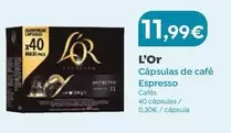 Oferta de L'or - Cápsulas De Café Espresso por 11,99€ en Masymas