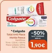 Oferta de Colgate - Total Anti Placa Menta Fresca por 3,79€ en Masymas