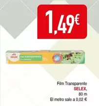 Oferta de Selex - Film Transparente por 1,49€ en Masymas