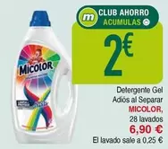 Oferta de Micolor - Detergente Gel Adios Al Separar por 2€ en Masymas