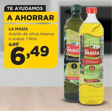 Oferta de La Masía - Aceite De Oliva Intenso O Suave por 6,49€ en Alimerka