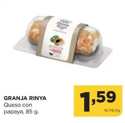 Oferta de Granja riña - Queso Con Papaya por 1,59€ en Alimerka