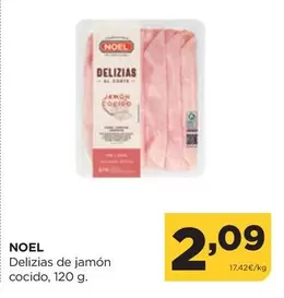 Oferta de Noel - Delizias De Jamon Cocido por 2,09€ en Alimerka