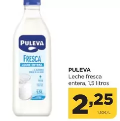 Oferta de Puleva - Leche Fresca Entera por 2,25€ en Alimerka