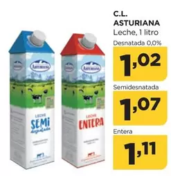 Oferta de Central Lechera Asturiana - Leche por 1,11€ en Alimerka