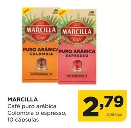 Oferta de Marcilla - Cafe Puro Arabica Colombia O Espresso por 2,79€ en Alimerka