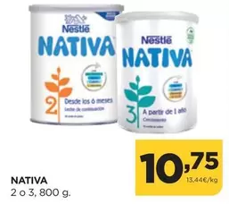 Oferta de Nestlé - Nativa por 10,75€ en Alimerka