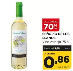 Oferta de Señorío de los Llanos - Vino Verdejo por 2,85€ en Alimerka