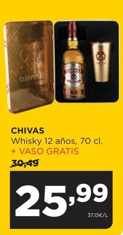 Oferta de Chivas - Whisky 12 Anos por 25,99€ en Alimerka