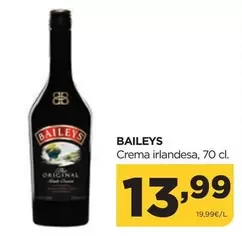 Oferta de Baileys - Crema Irlandesa por 13,99€ en Alimerka