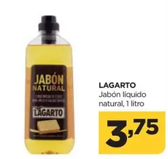 Oferta de Lagarto - Jabón Líquido Natural por 3,75€ en Alimerka