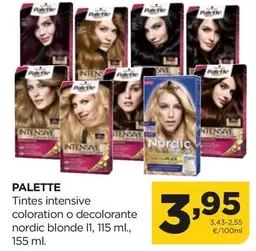 Oferta de Palette - Tintes Intensive Coloration O Decolorante Nordic Blonde por 3,95€ en Alimerka