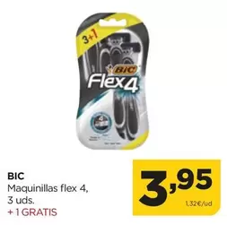 Oferta de BIC - Maquinillas Flex 4 por 3,95€ en Alimerka