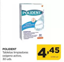 Oferta de Polident - Tabletas Limpiadores Oxígeno Activo por 4,45€ en Alimerka