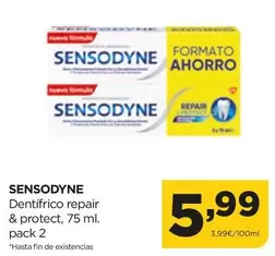 Oferta de Sensodyne - Dentífrico Repair & Protect por 5,99€ en Alimerka