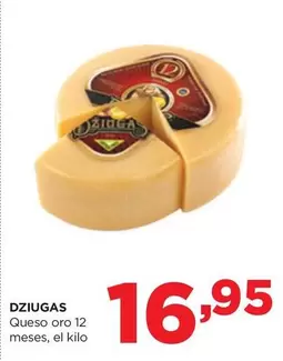 Oferta de Queso Oro 12 Meses por 16,95€ en Alimerka