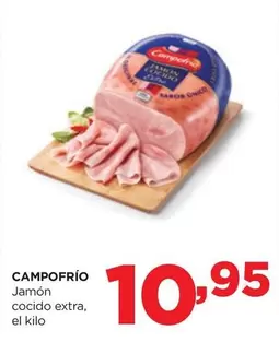 Oferta de Campofrío - Jamon Cocido Extra por 10,95€ en Alimerka