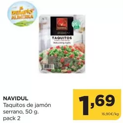 Oferta de Navidul - Taquitos De Jamon Serrano por 1,69€ en Alimerka