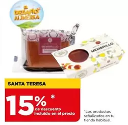 Oferta de Santa Teresa en Alimerka