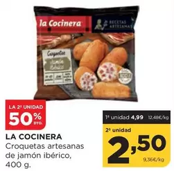 Oferta de La Cocinera - Croquetas Artesanas De Jamon Iberico por 4,99€ en Alimerka