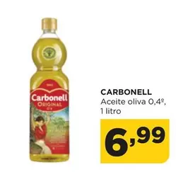 Oferta de Carbonell - Aceite Oliva 0,4 por 6,99€ en Alimerka