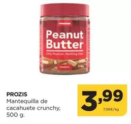 Oferta de Prozis - Mantequilla De Cacahuete Crunchy por 3,99€ en Alimerka