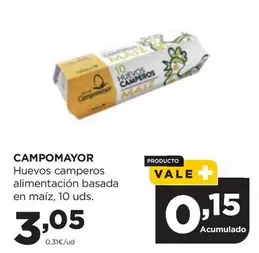 Oferta de Campomayor - Huevos Camperos Alimentacion Basada En Maíz por 3,05€ en Alimerka