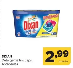 Oferta de Dixan - Detergente Trio Caps por 2,99€ en Alimerka