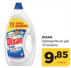 Oferta de Dixan - Detergente En Gel por 9,85€ en Alimerka