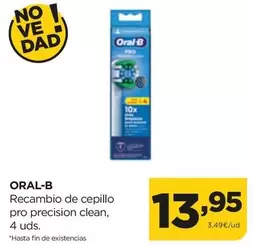 Oferta de Oral B - Recambio De Cepillo Pro Precision Clean por 13,95€ en Alimerka