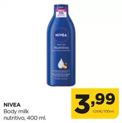 Oferta de Nivea - Body Milk Nutritivo por 3,99€ en Alimerka