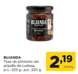 Oferta de Bujanda -  Tiras De Pimiento Del Piquillo De Lodosa por 2,19€ en Alimerka