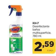 Oferta de KH-7 - Desinfectante Banos Multisuperficie por 2,59€ en Alimerka