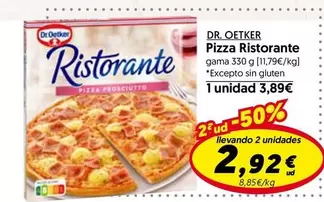 Oferta de Dr Oetker - Pizza Ristorante por 3,89€ en Hiper Usera