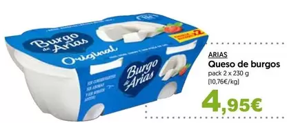 Oferta de Arias - Queso De Burgos por 4,95€ en Hiper Usera