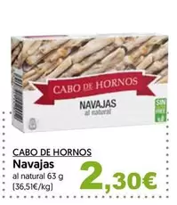 Oferta de Cabo de Hornos - Cabo De Hornos Navajas por 2,3€ en Hiper Usera