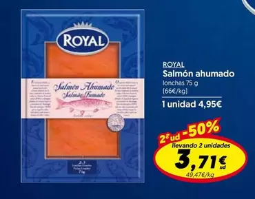 Oferta de Royal - Salmon Ahumado por 4,95€ en Hiper Usera