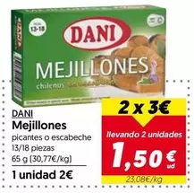 Oferta de Dani - Mejillones por 2€ en Hiper Usera