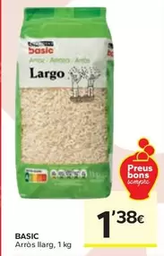 Oferta de Basic - Arros Llarg por 1,38€ en Caprabo